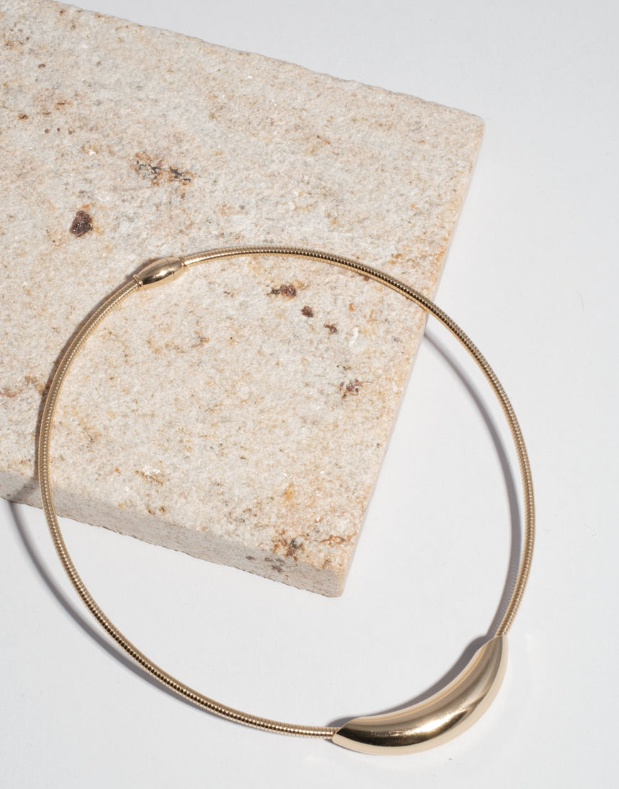 Choker with Molten Pendant
