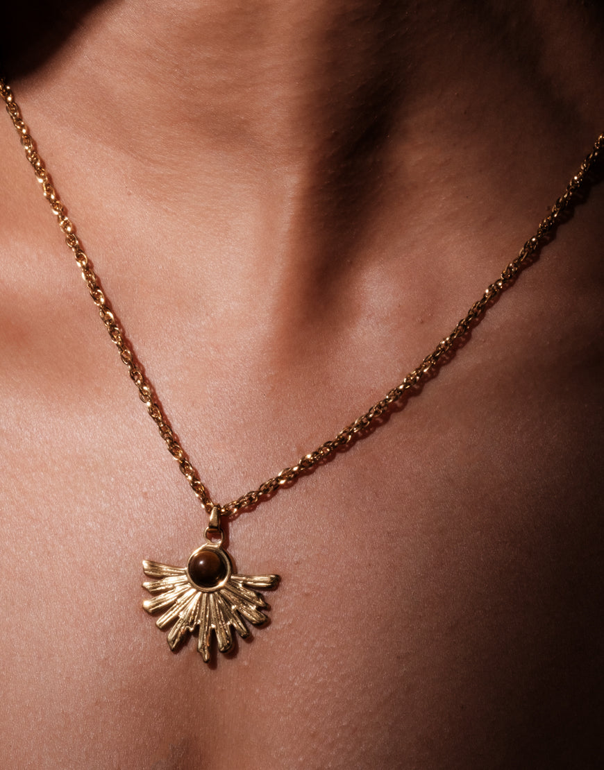 Sunburst Charm Necklace