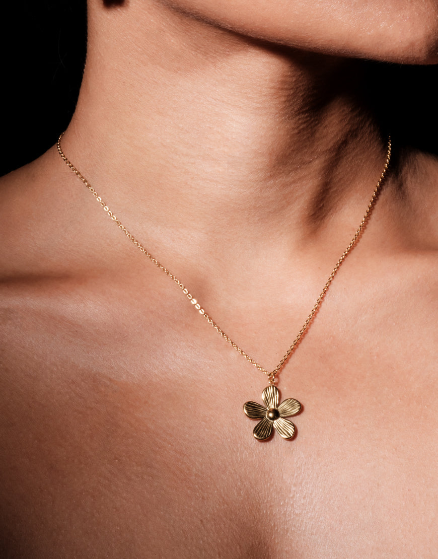 Wild Flower Pendant Necklace