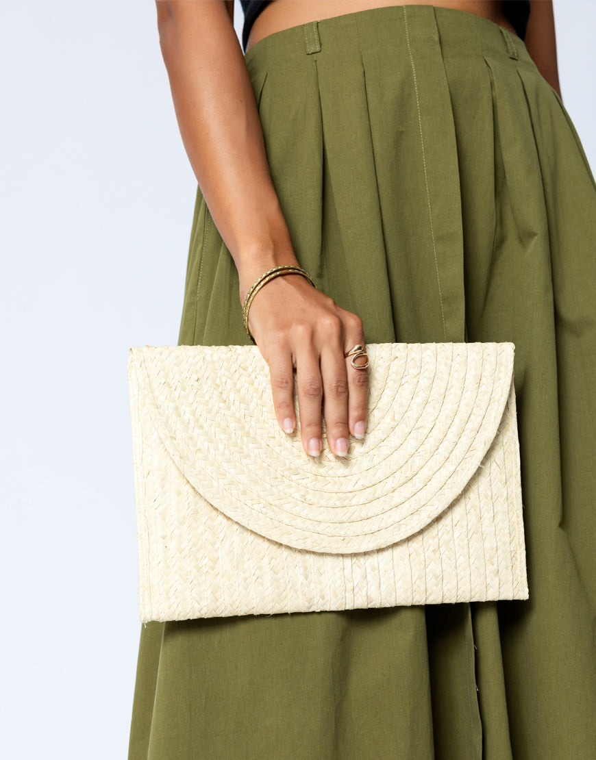 Handmade Palm Leaf Clutch