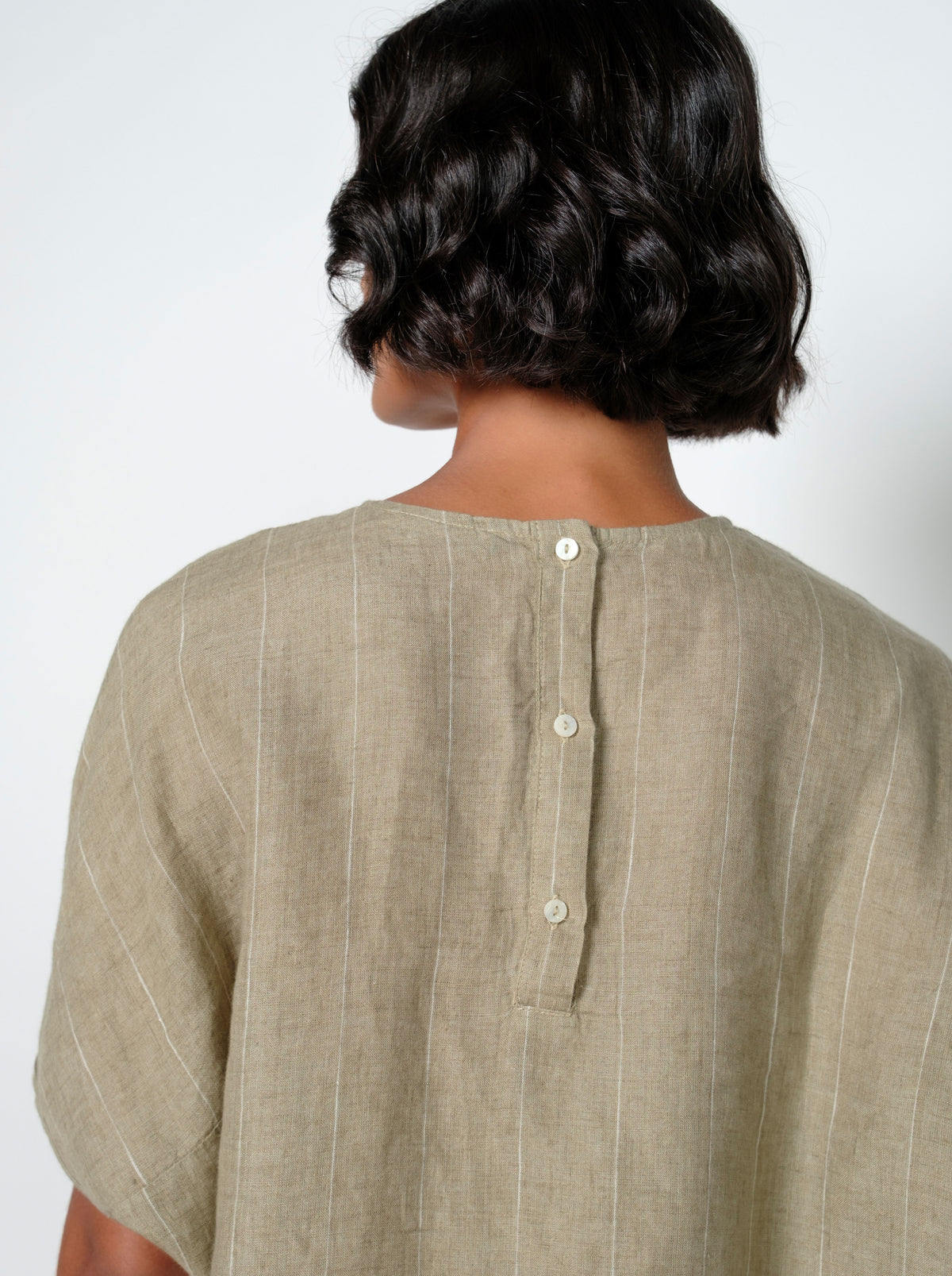 Brady Linen Short Sleeve Top