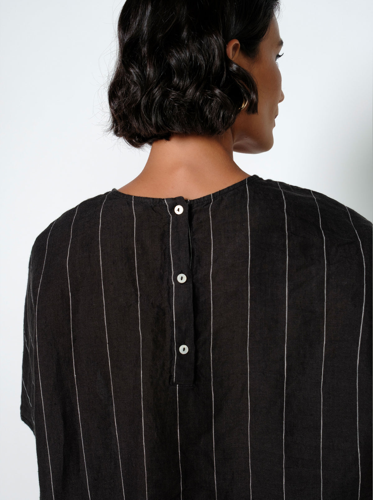 Brady Linen Short Sleeve Top