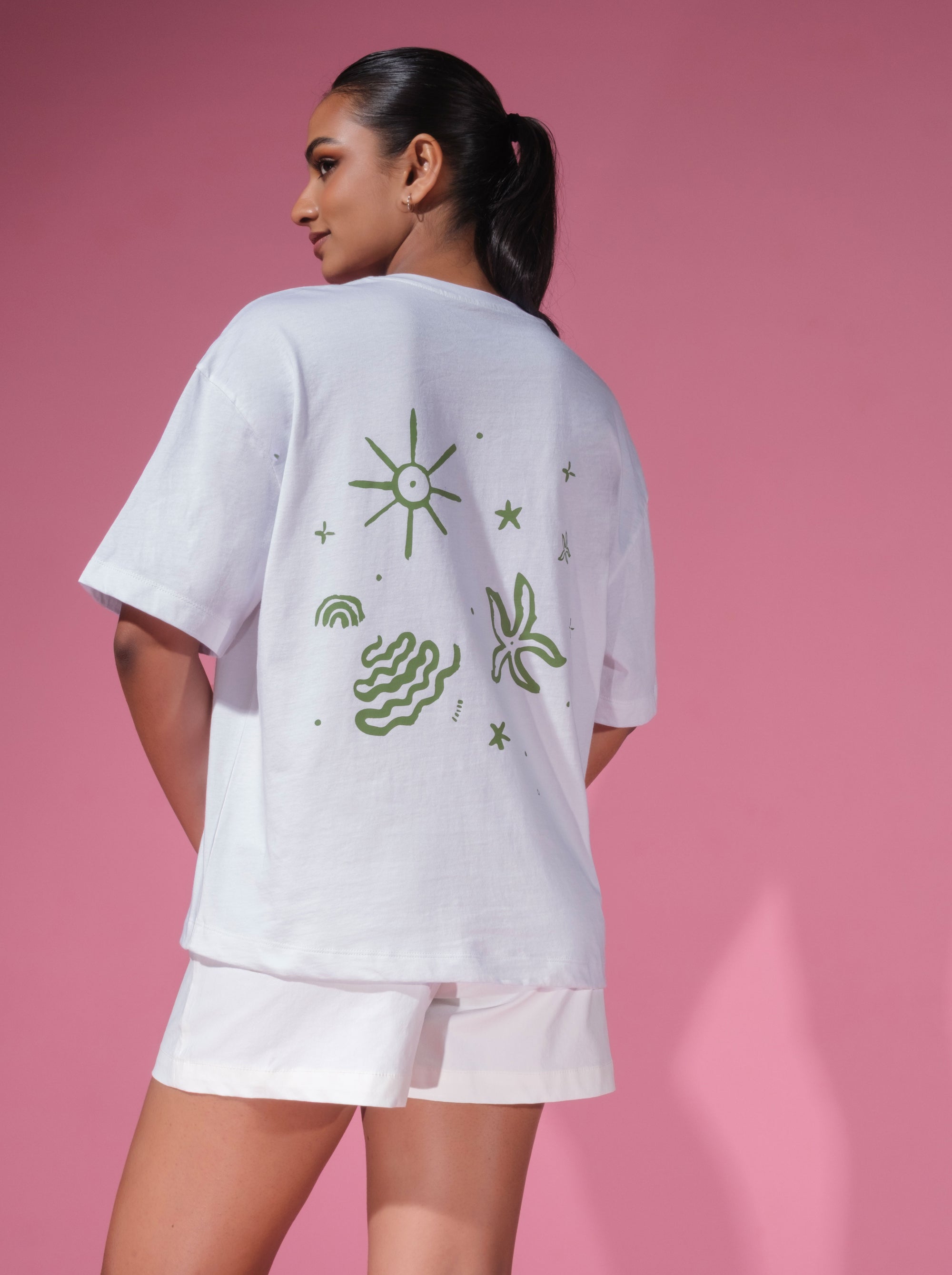 Beach Days Oversized Graphic Tee