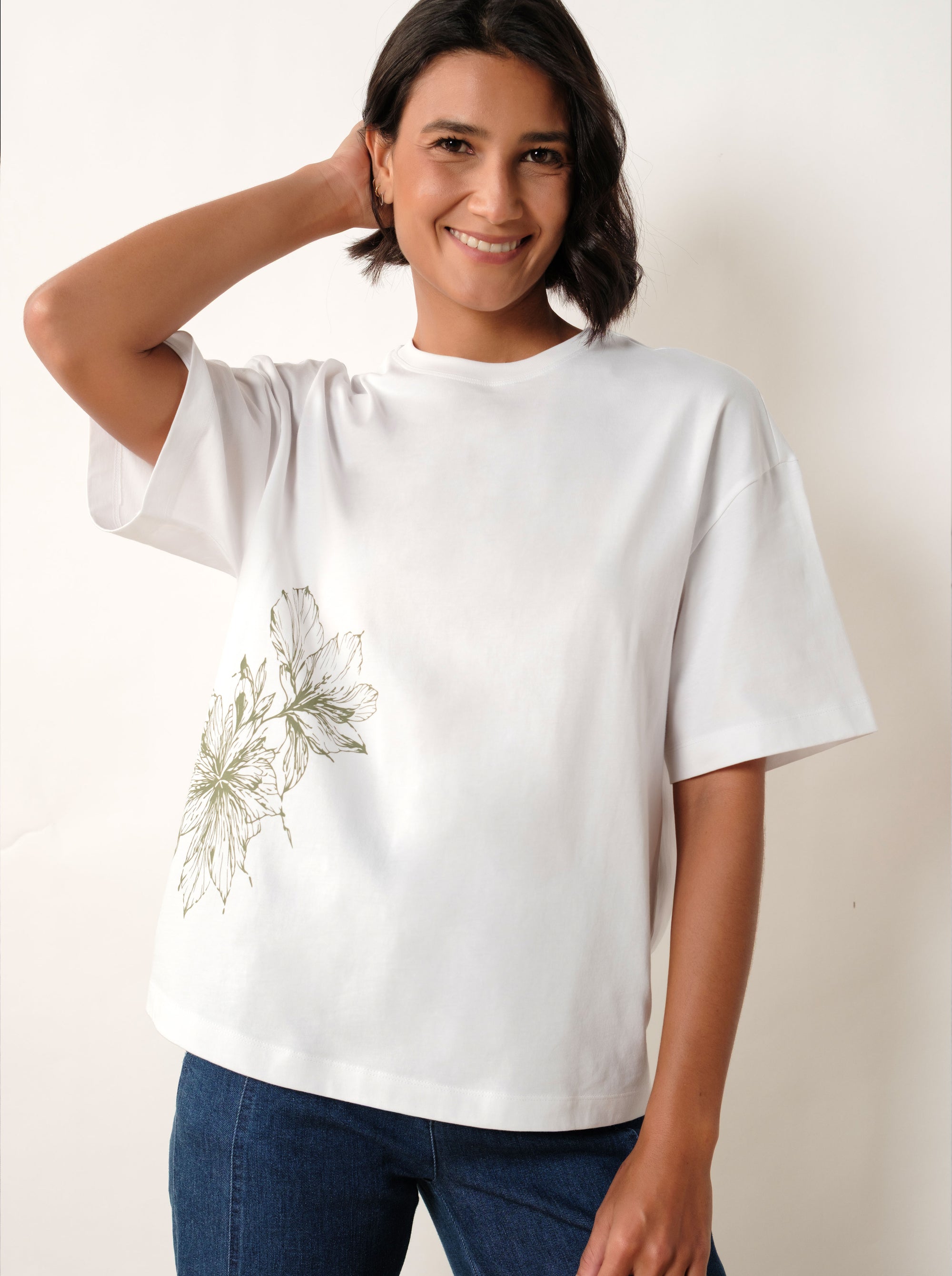 Wild Ink Floral Tee