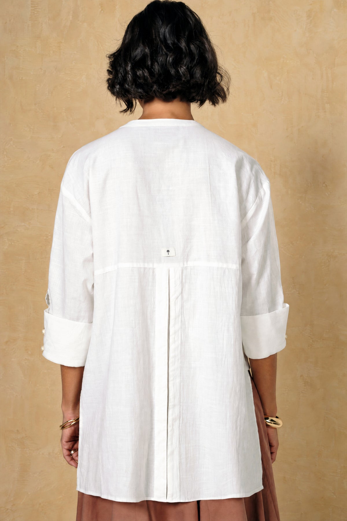 Cirrus Collared Long-Line Tunic
