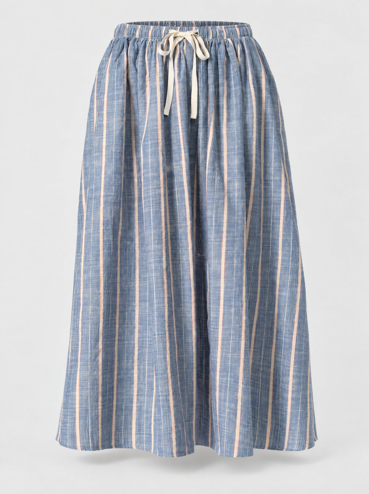 Leah Striped Linen Skirt