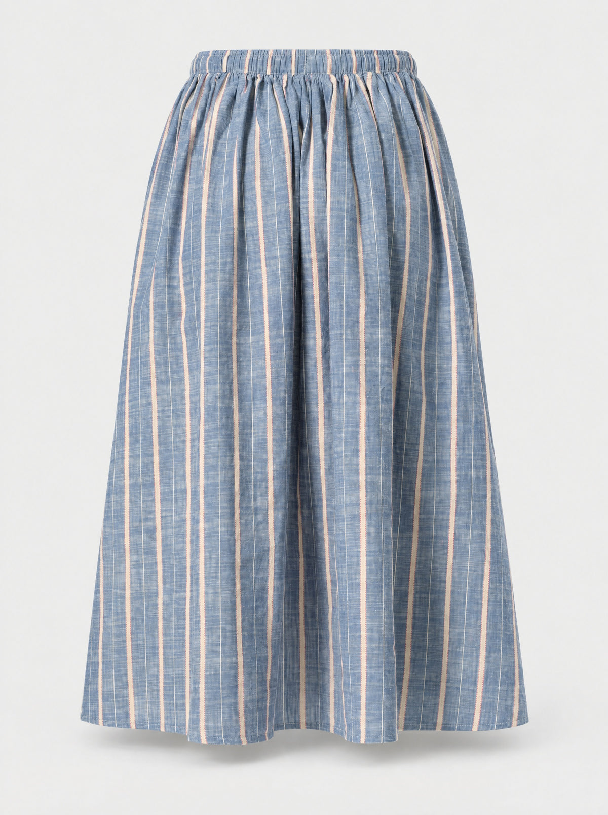 Leah Striped Linen Skirt