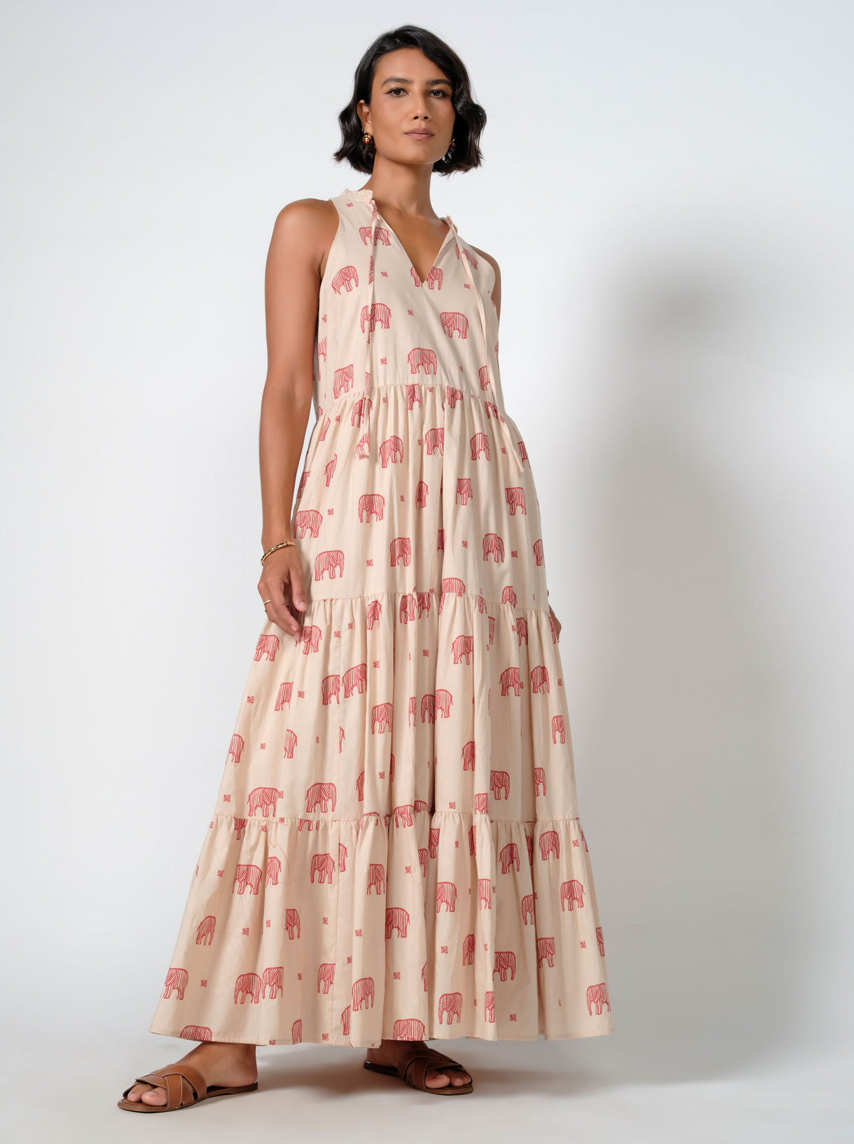Anita Cotton Printed Maxi Dress