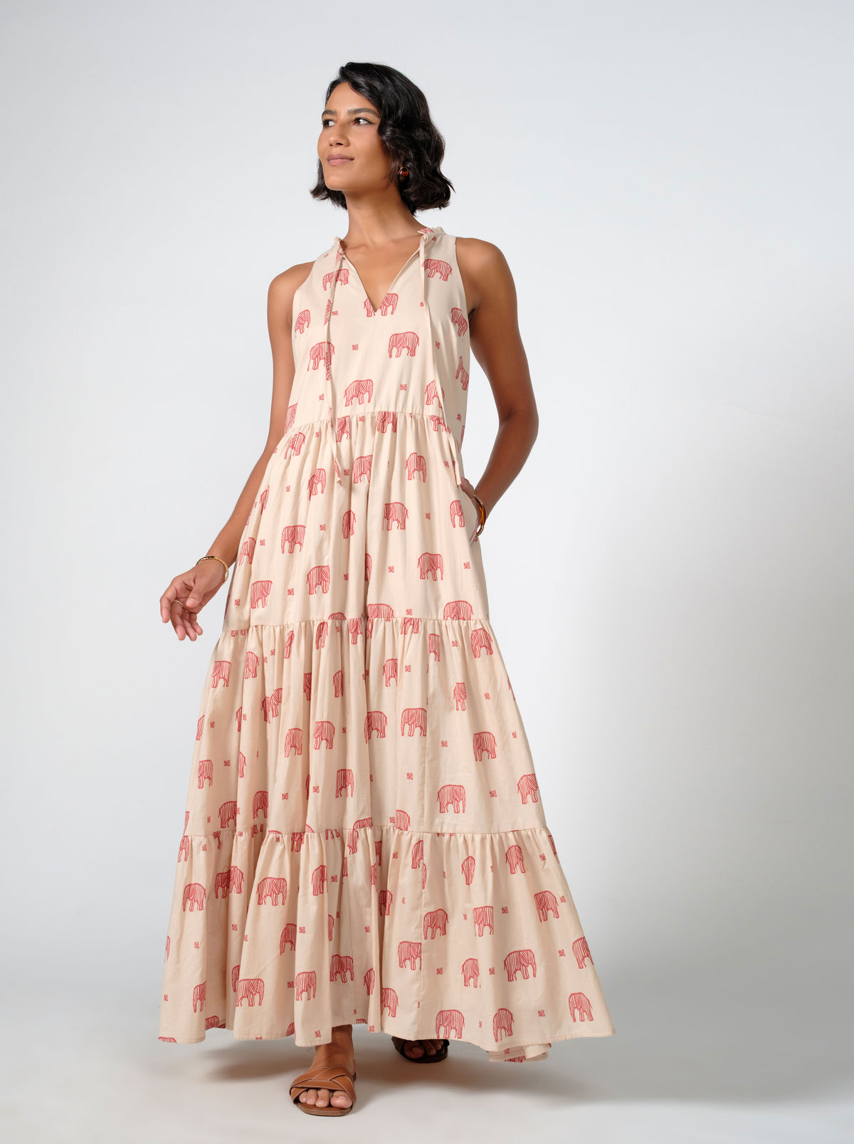 Anita Cotton Printed Maxi Dress