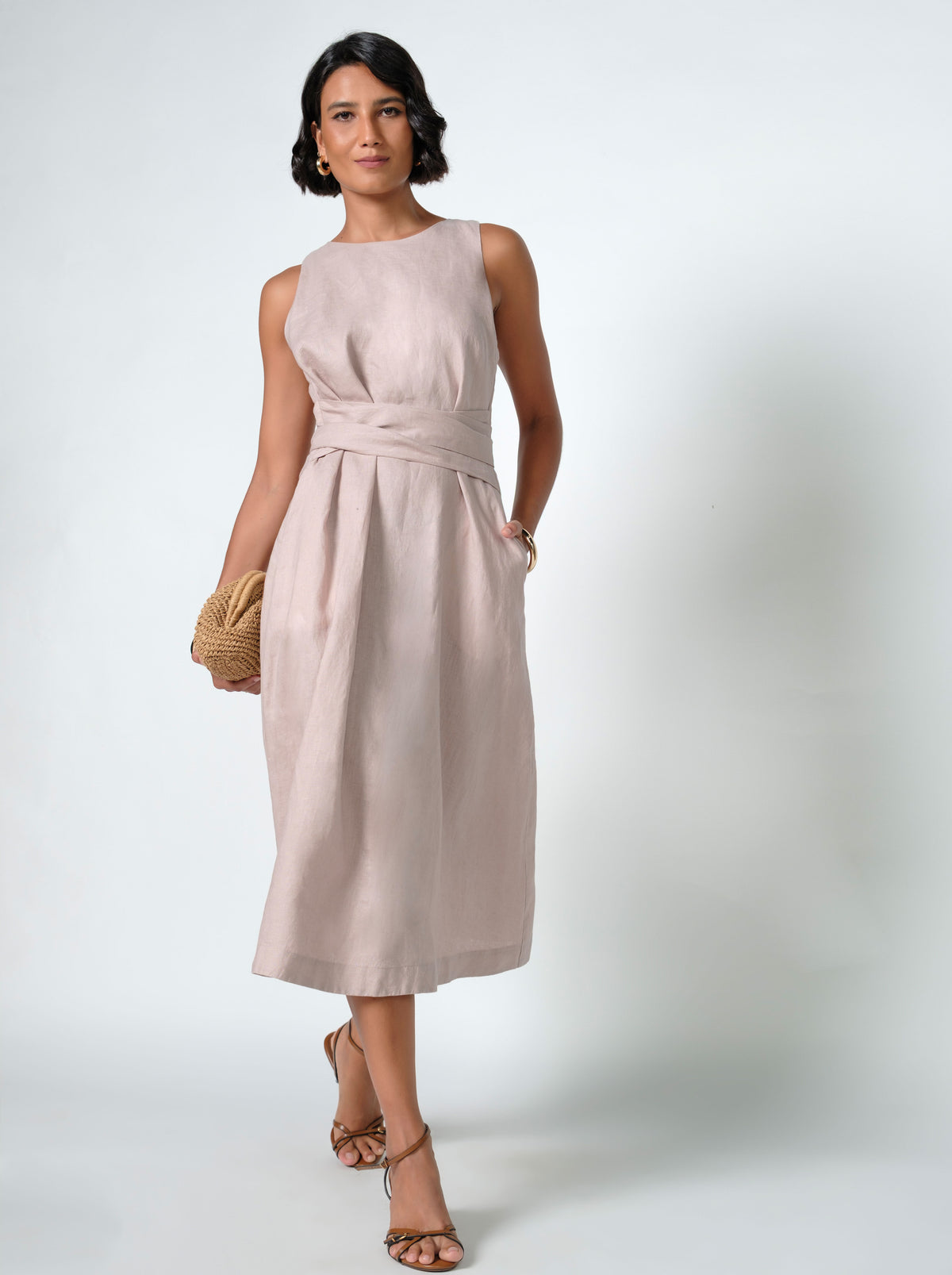 Eira Midi Linen Dress