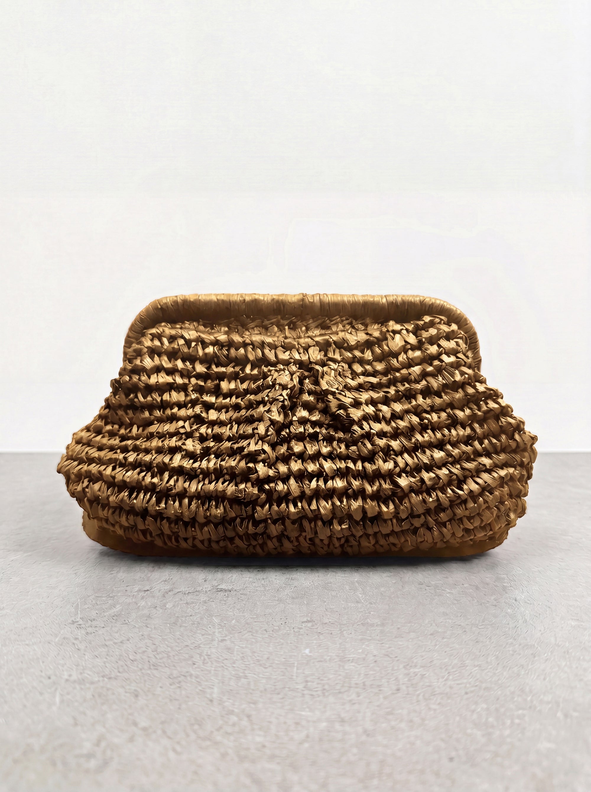Raffia Pillow Clutch