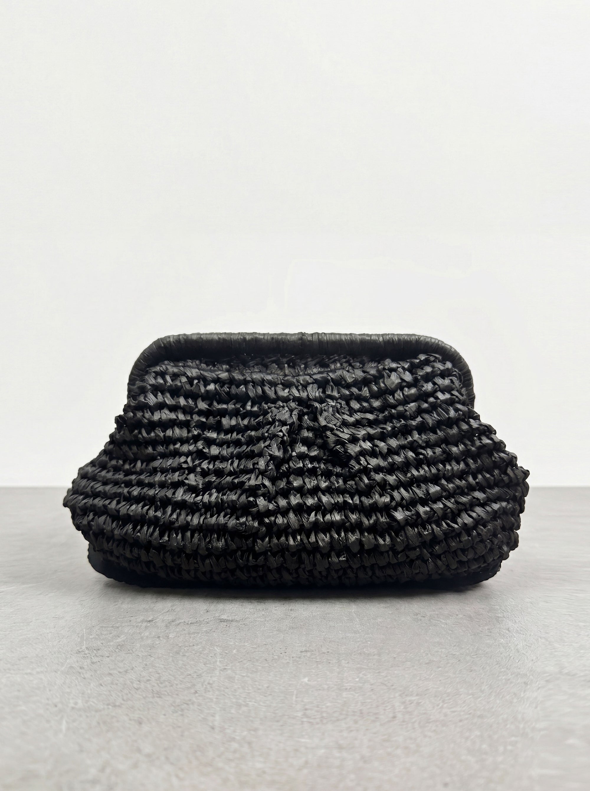Raffia Pillow Clutch