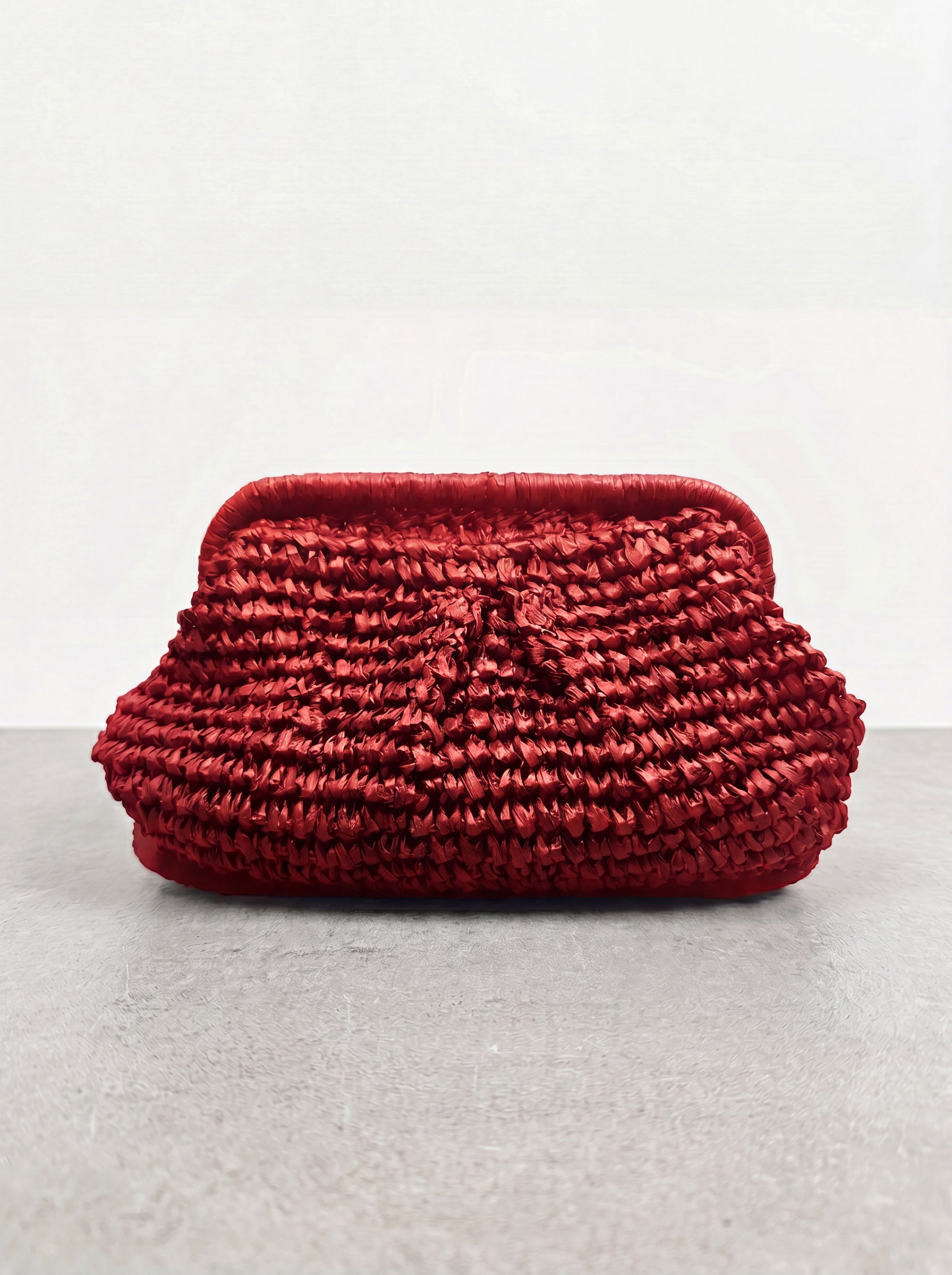 Raffia Pillow Clutch