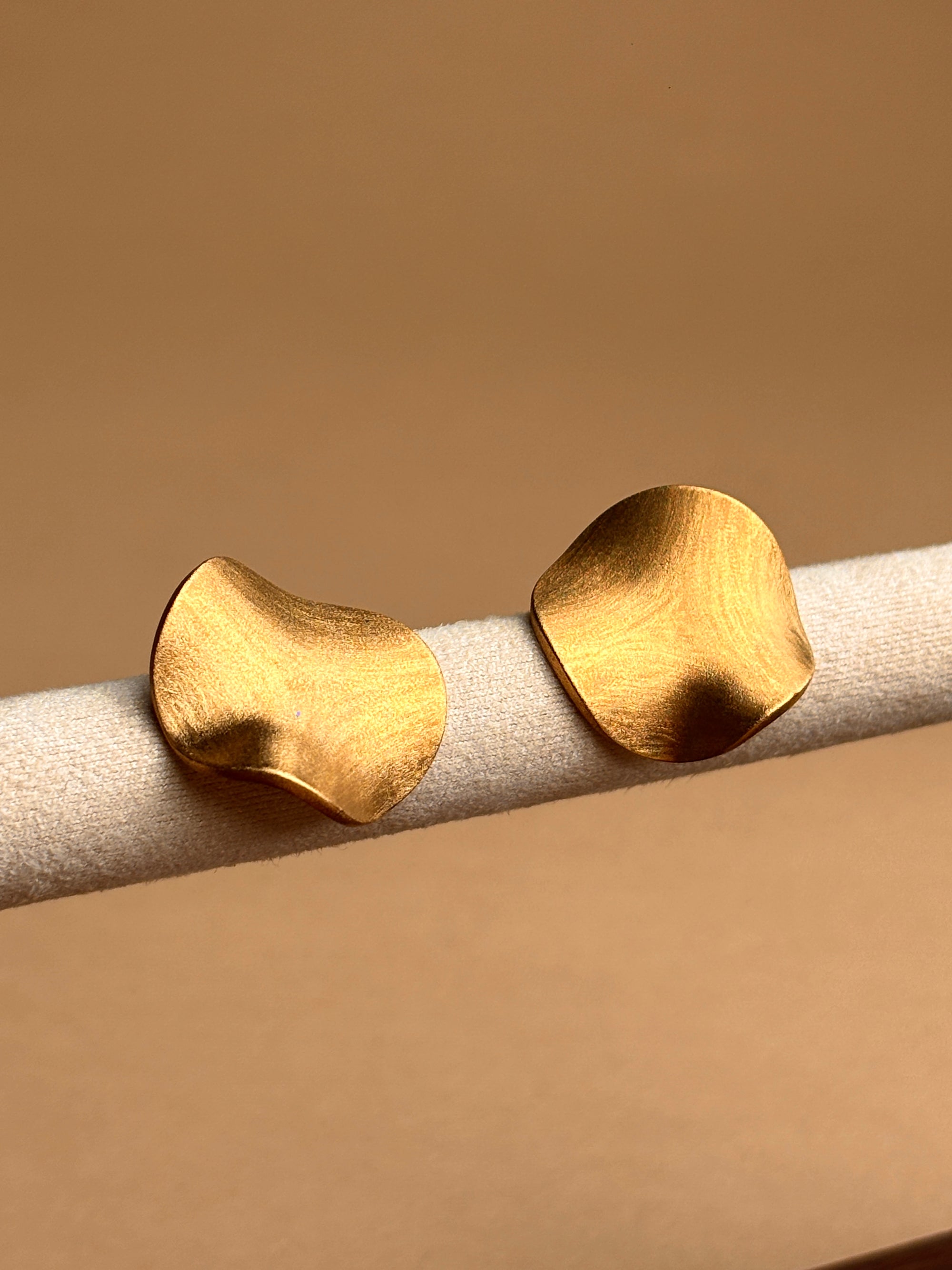 Matte Gold Studs